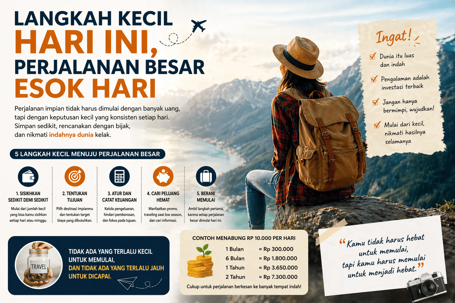 Langkah Kecil Hari Ini, Perjalanan Besar Esok Hari