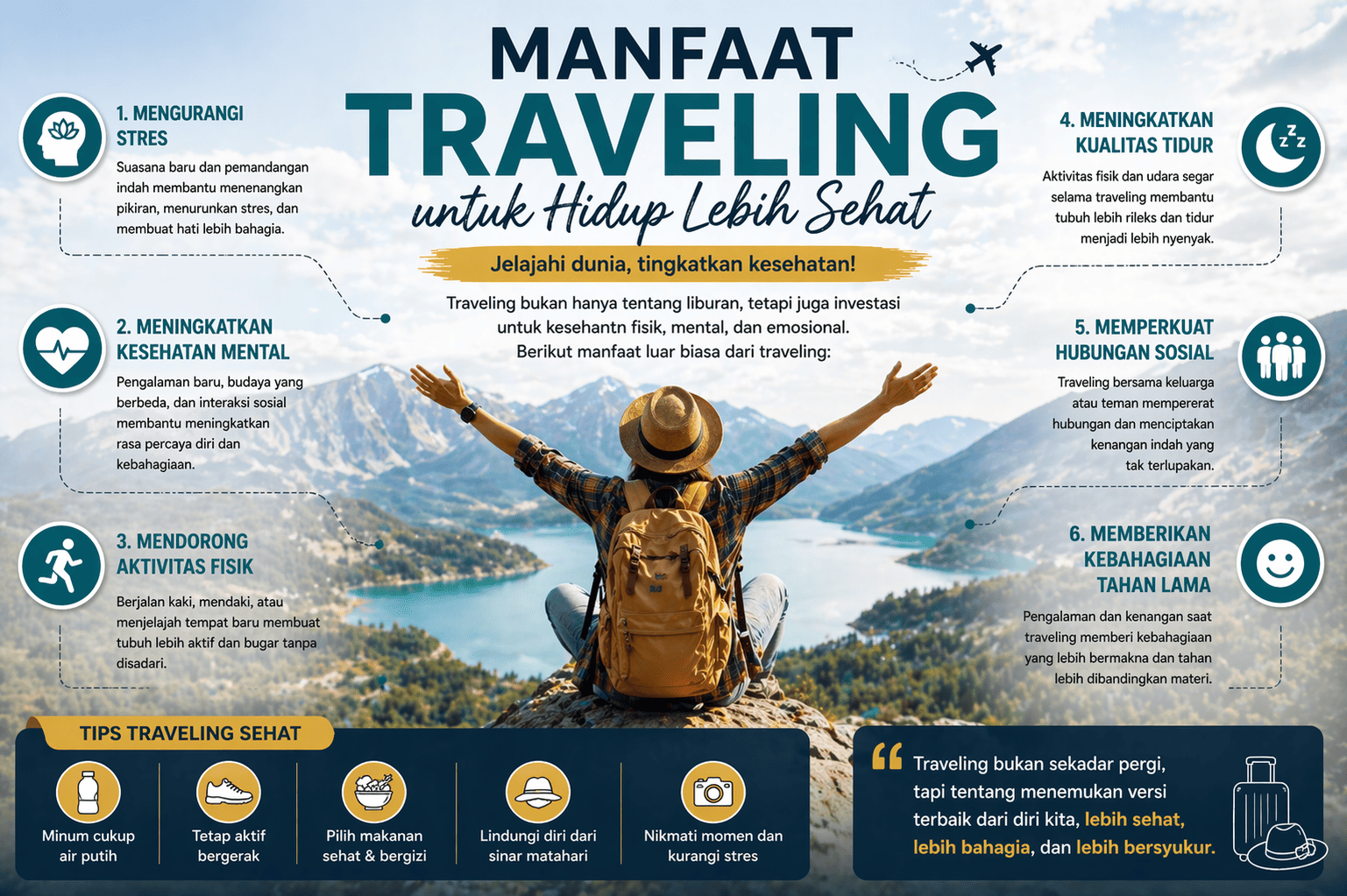 Manfaat Traveling untuk Hidup Lebih Sehat