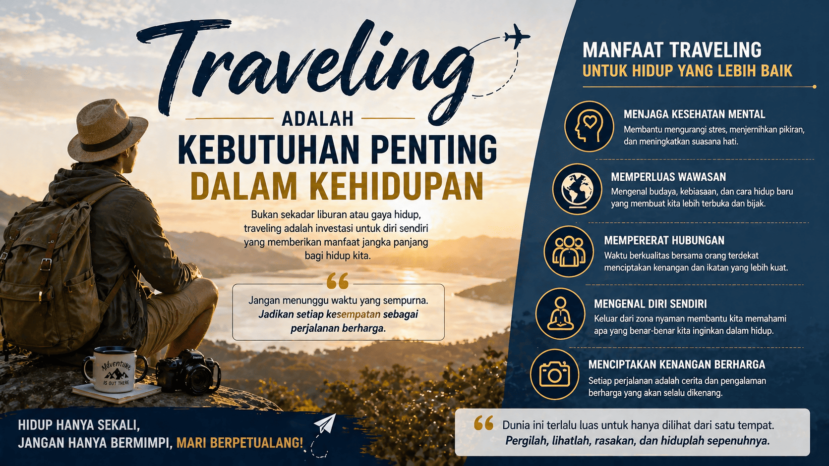 Traveling Adalah Kebutuhan Penting dalam Kehidupan