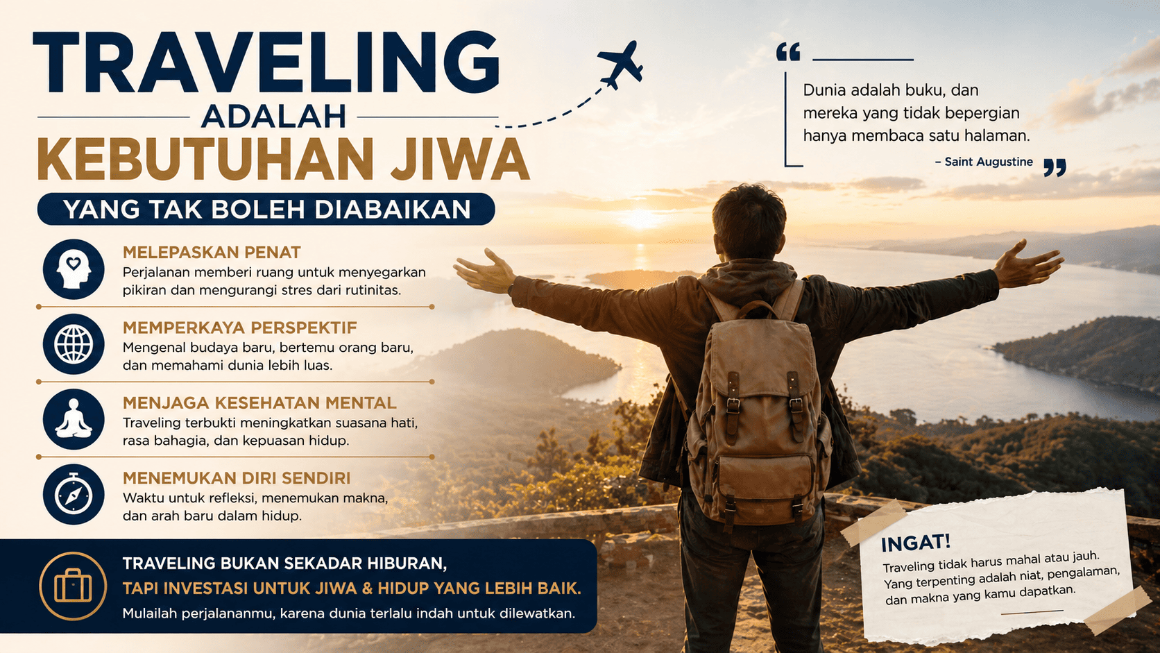 Traveling adalah Kebutuhan Jiwa yang Tak Boleh Diabaikan