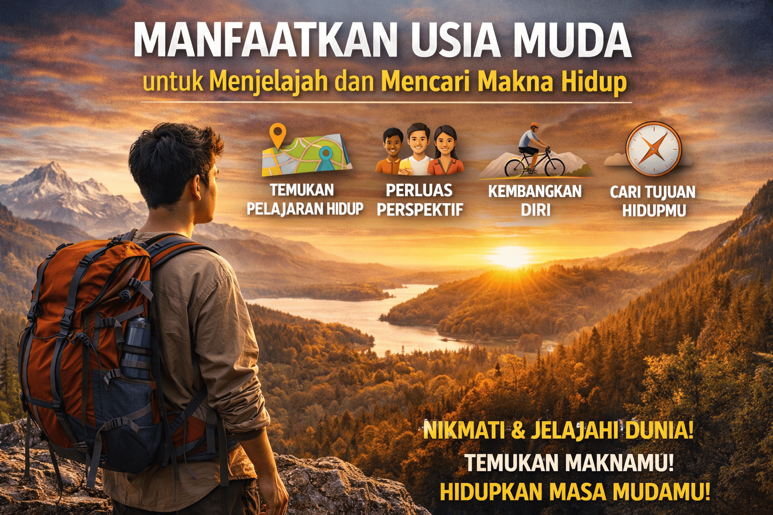 Manfaatkan Usia Muda untuk Menjelajah dan Mencari Makna Hidup