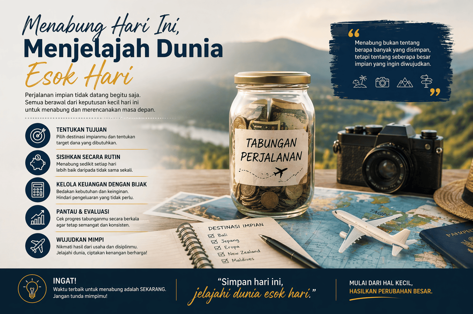 Menabung Hari Ini, Menjelajah Dunia Esok Hari