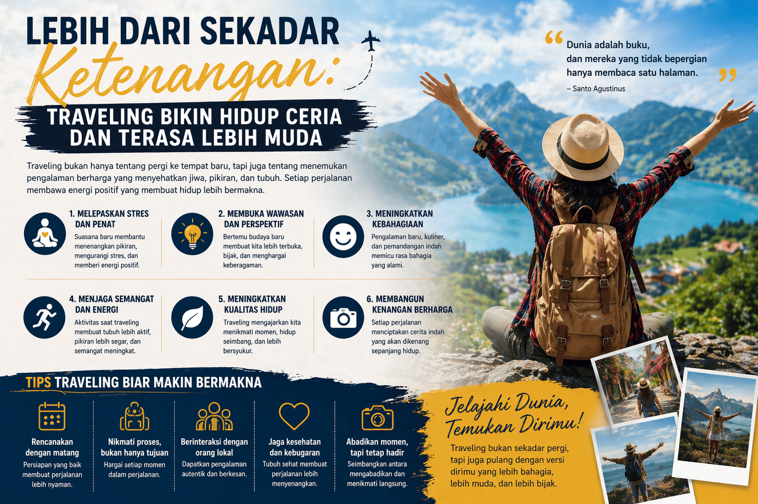 Lebih dari Sekadar Ketenangan: Traveling Bikin Hidup Ceria dan Terasa Lebih Muda
