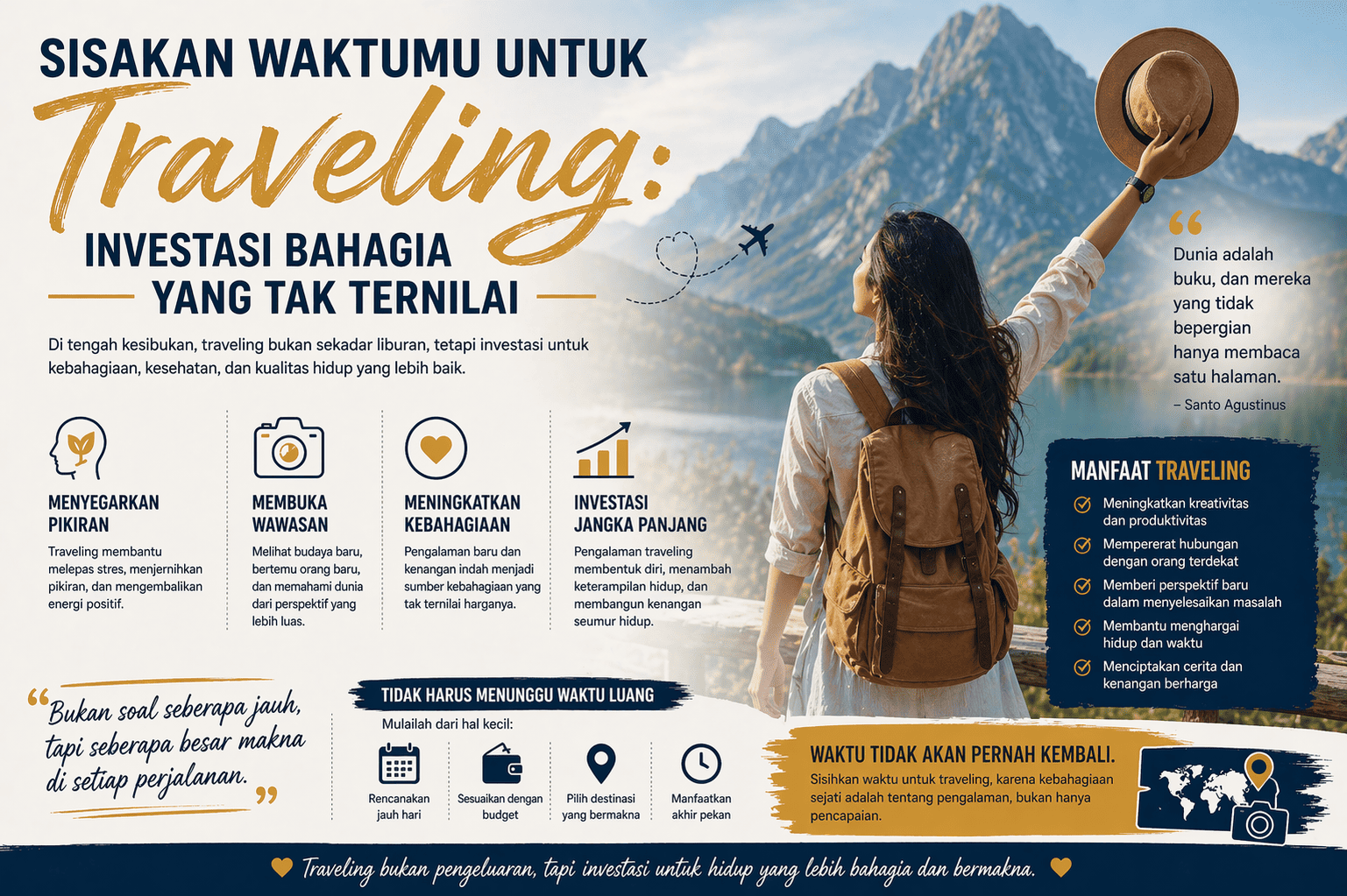 Sisakan Waktumu untuk Traveling, Investasi Bahagia yang Tak Ternilai