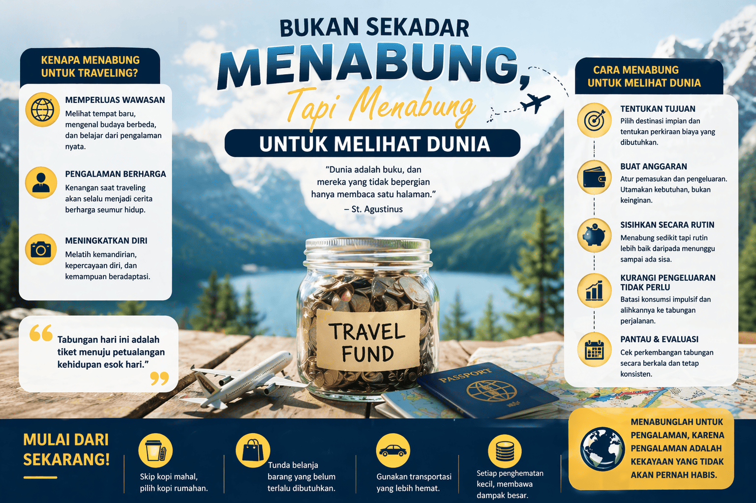 Bukan Sekadar Menabung, Tapi Menabung untuk Melihat Dunia