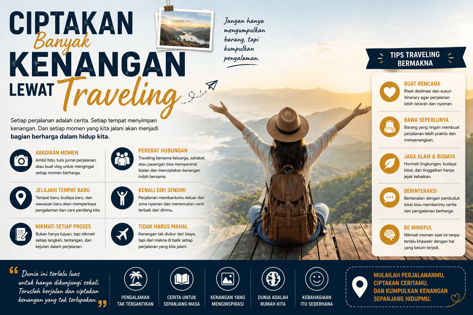 Ciptakan Banyak Kenangan Lewat Traveling