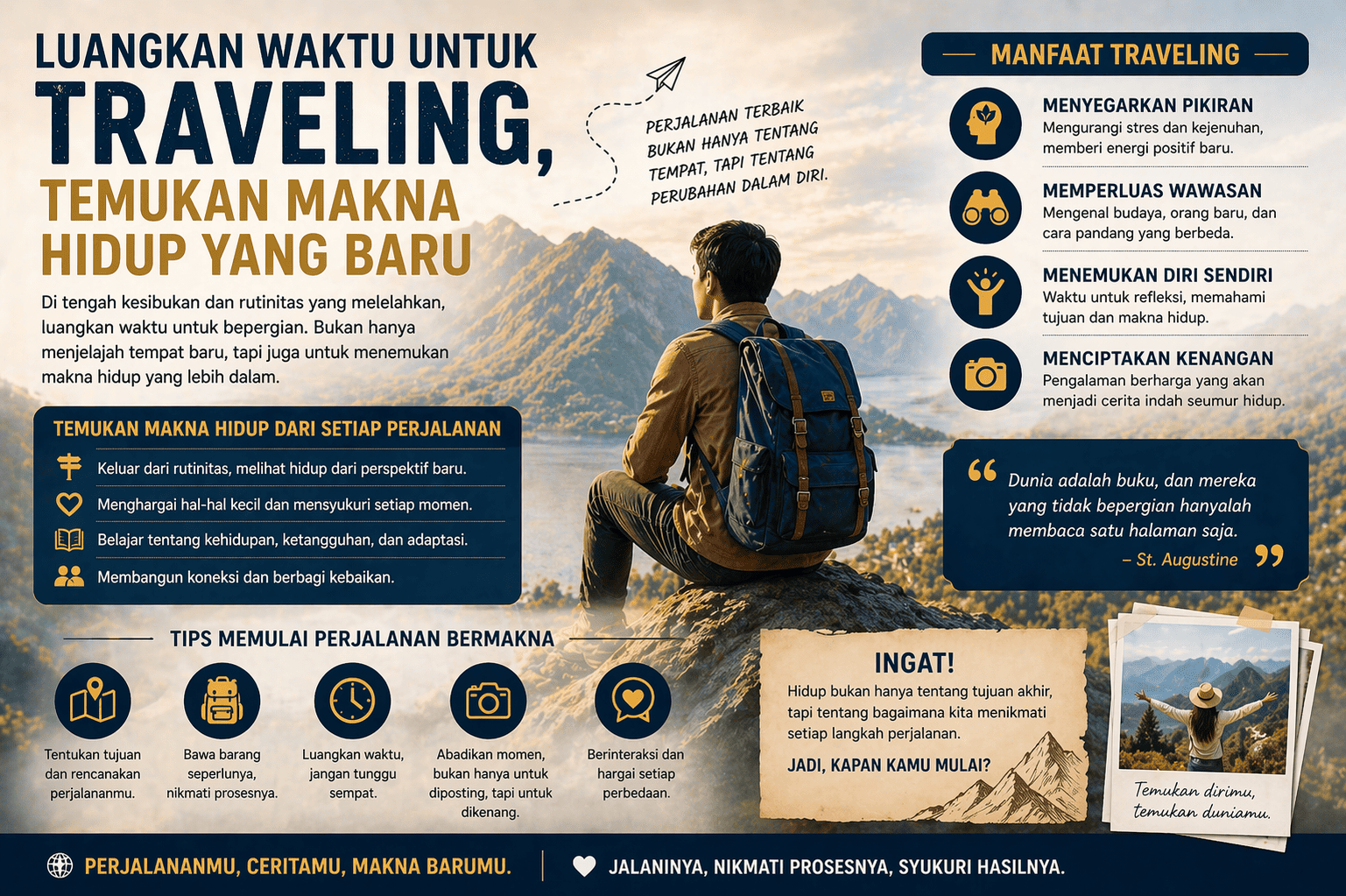 Luangkan Waktu untuk Traveling, Temukan Makna Hidup yang Baru
