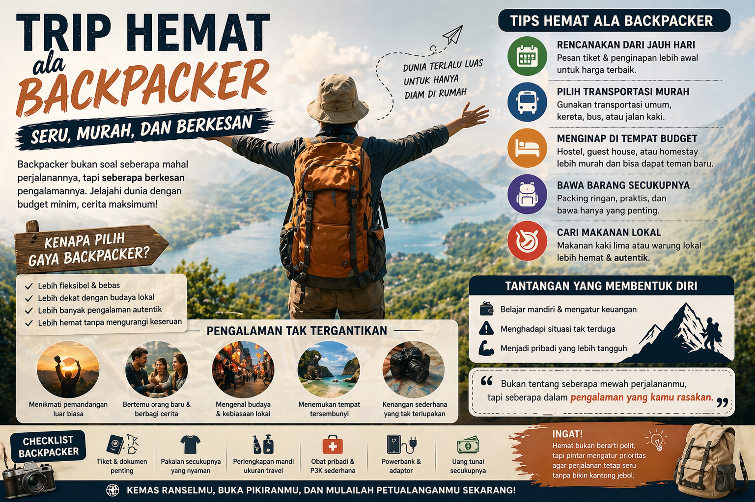 Trip Hemat ala Backpacker: Seru, Murah, dan Berkesan