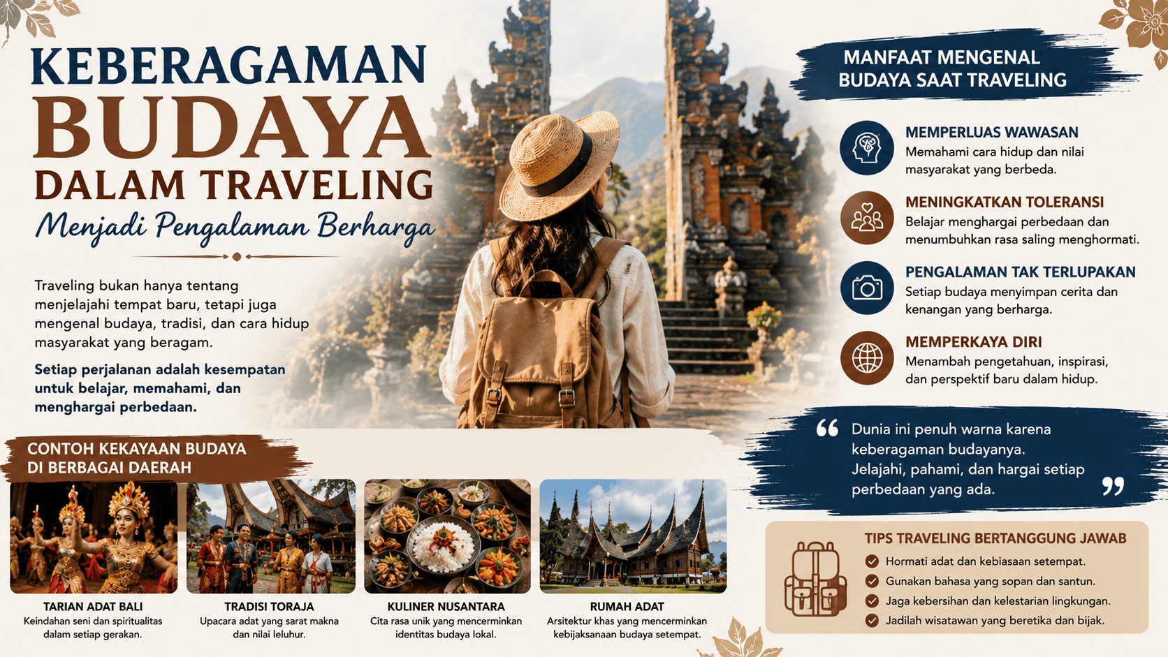 Keberagaman Budaya dalam Traveling Menjadi Pengalaman Berharga.