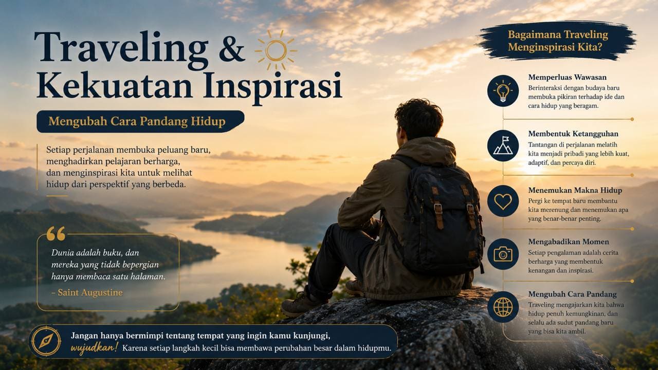 Traveling dan Kekuatan Inspirasi yang Mengubah Cara Pandang Hidup.