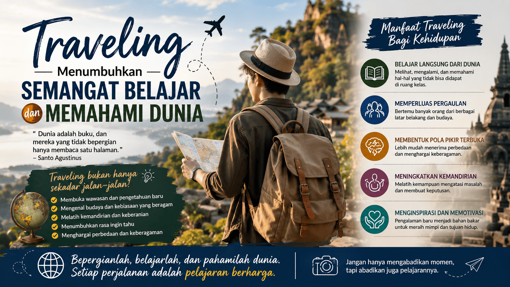 Traveling Menumbuhkan Semangat Belajar dan Memahami Dunia.