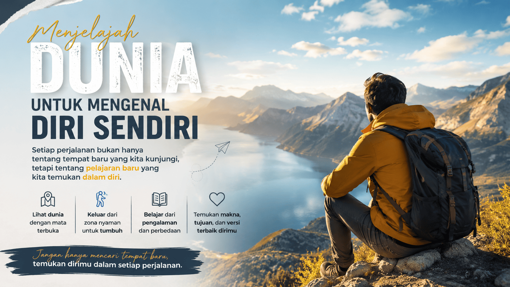 Menjelajah Dunia untuk Mengenal Diri Sendiri.