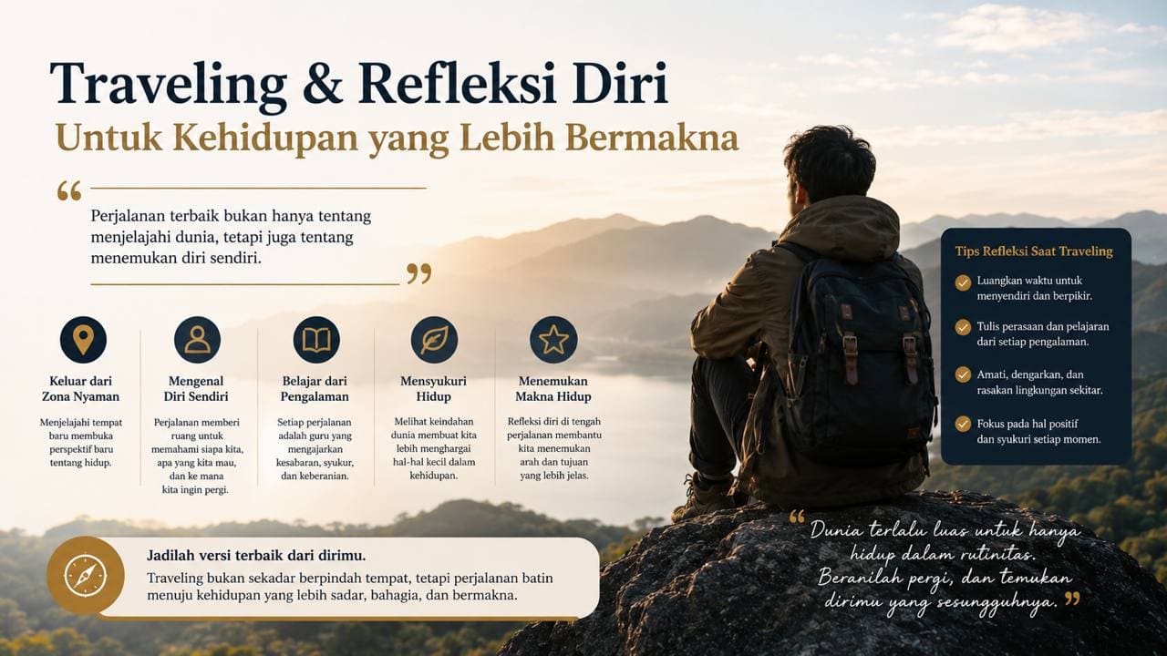 Traveling dan Refleksi Diri untuk Kehidupan yang Lebih Bermakna.