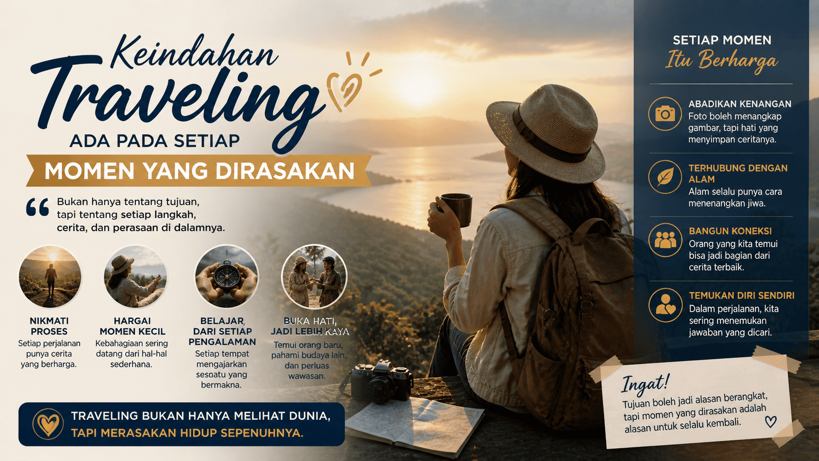 Keindahan Traveling Ada pada Setiap Momen yang Dirasakan