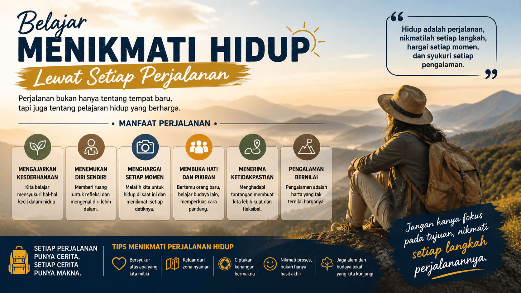 Belajar Menikmati Hidup Lewat Setiap Perjalanan