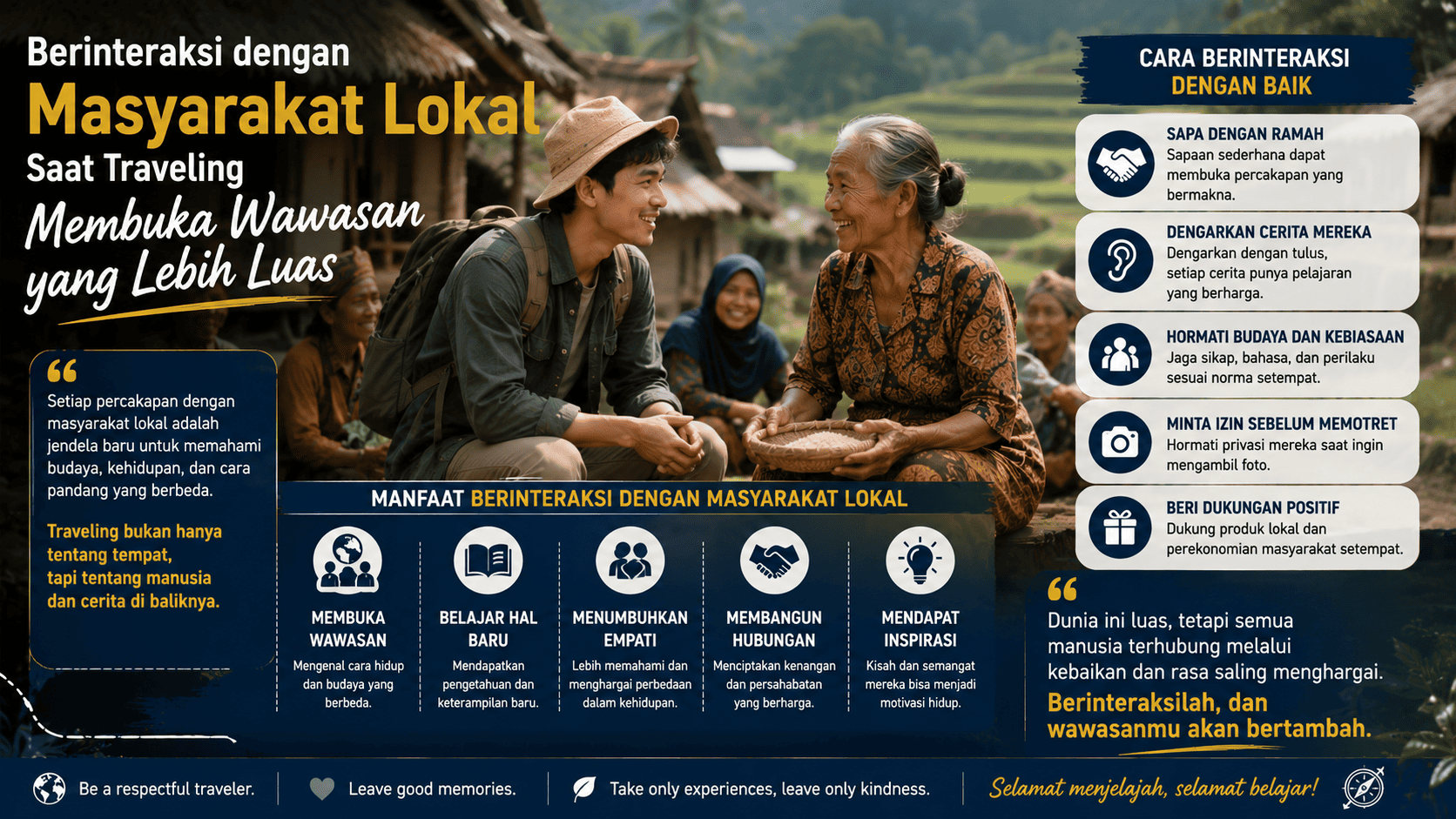 Berinteraksi dengan Masyarakat Lokal Saat Traveling Membuka Wawasan yang Lebih Luas.