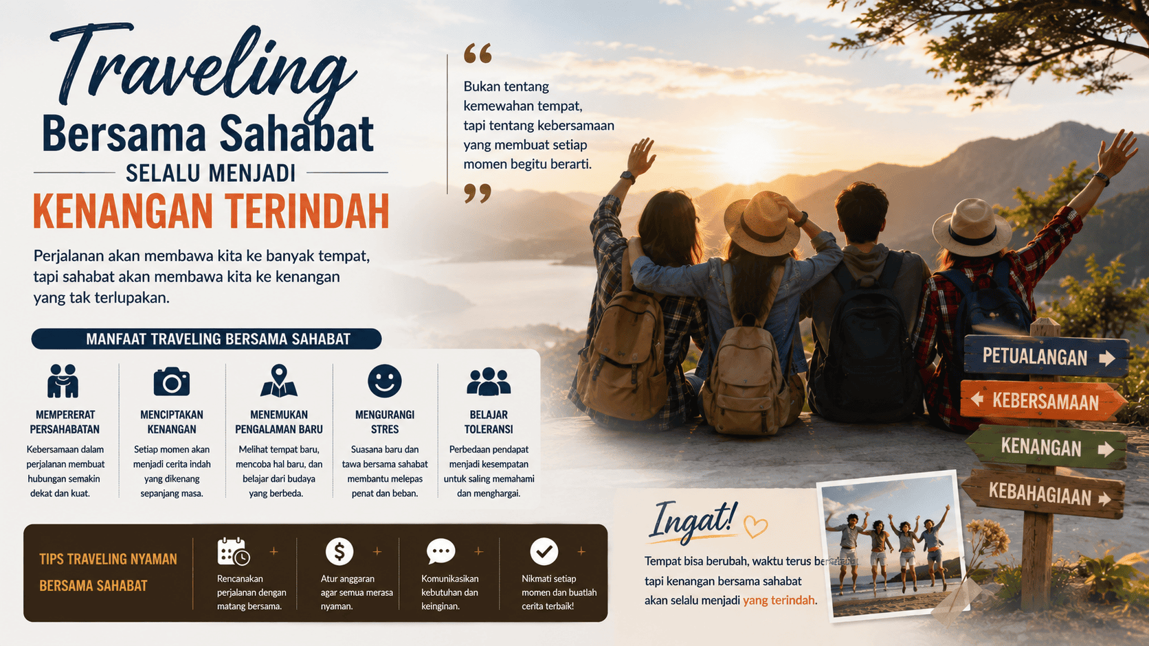 Traveling Bersama Sahabat Selalu Menjadi Kenangan Terindah.