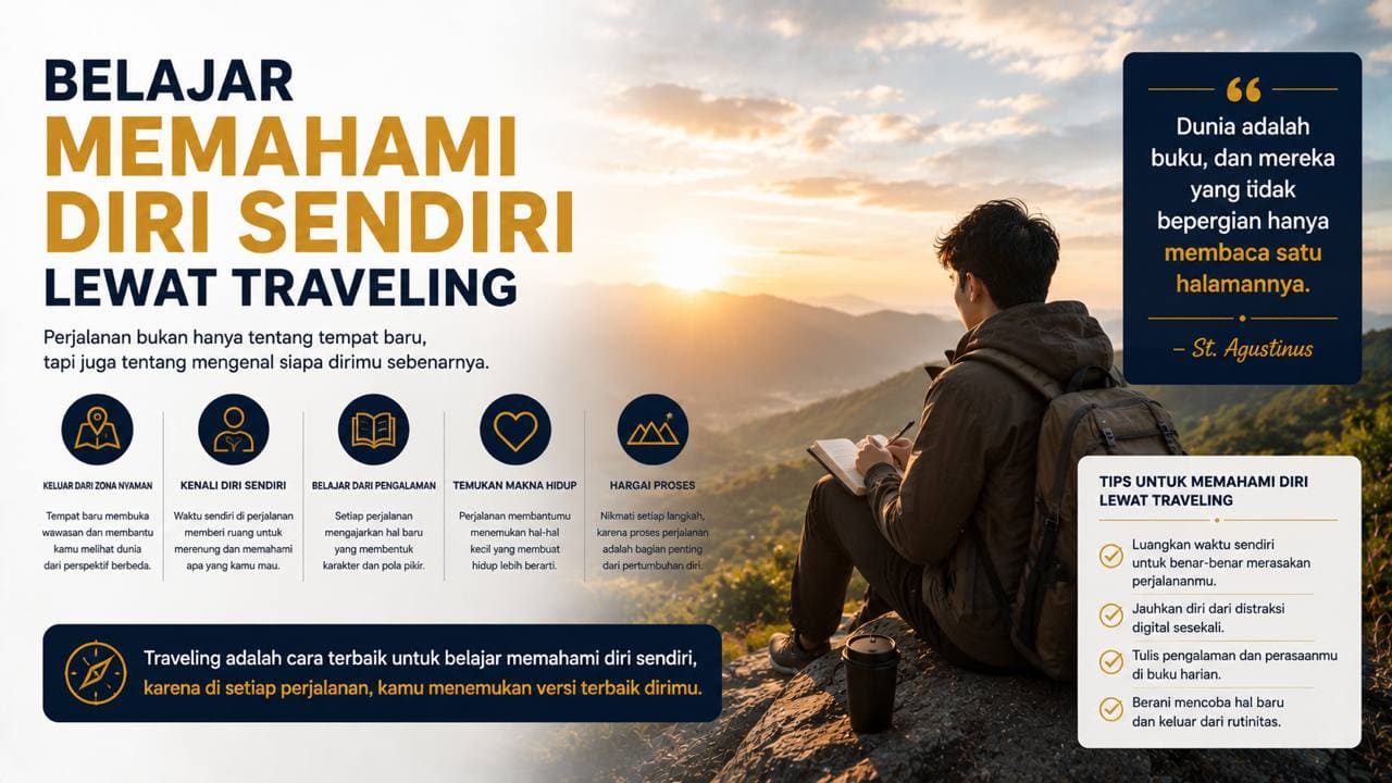 Belajar Memahami Diri Sendiri Lewat Traveling.