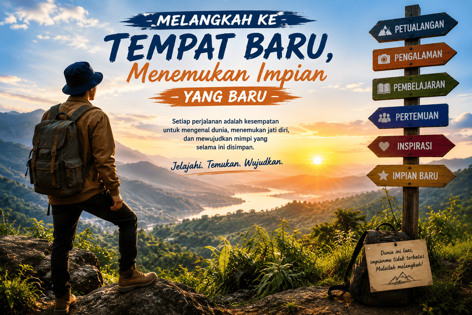 Melangkah ke Tempat Baru, Menemukan Impian yang Baru.