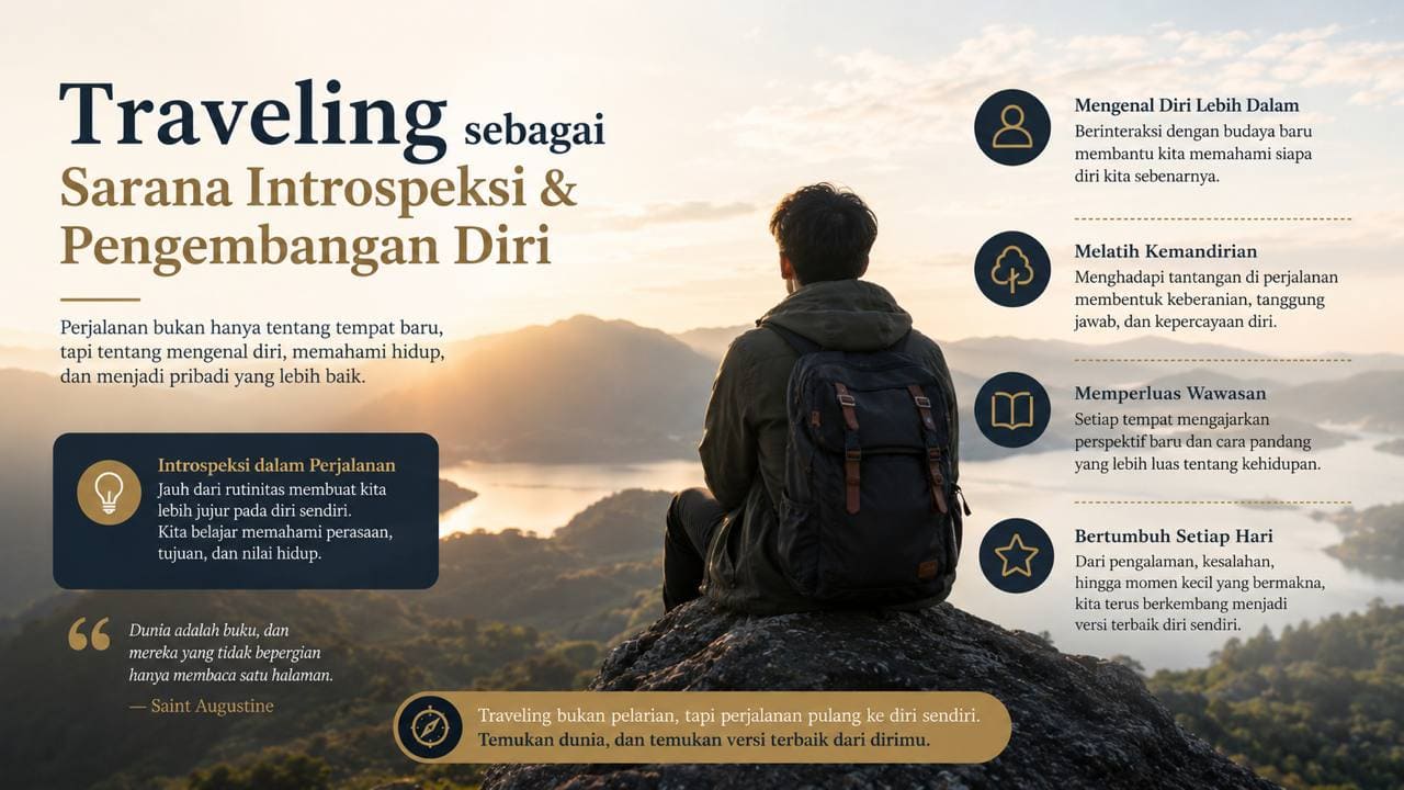 Traveling sebagai Sarana Introspeksi dan Pengembangan Diri.