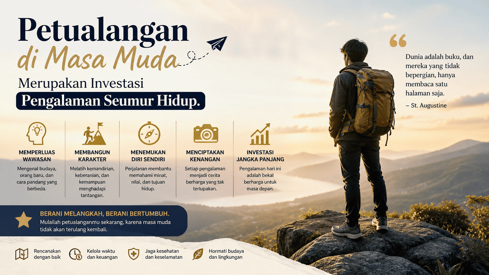 Petualangan di Masa Muda Merupakan Investasi Pengalaman Seumur Hidup