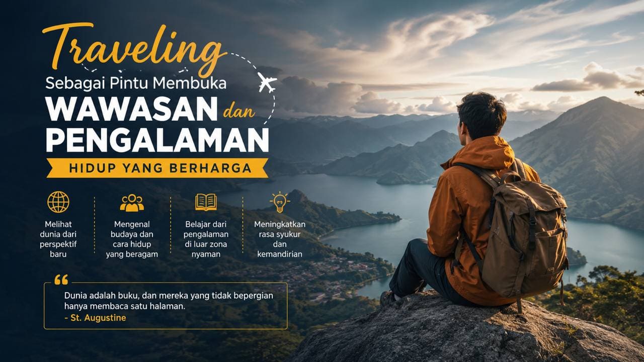 Traveling sebagai Pintu Membuka Wawasan dan Pengalaman Hidup yang Berharga.