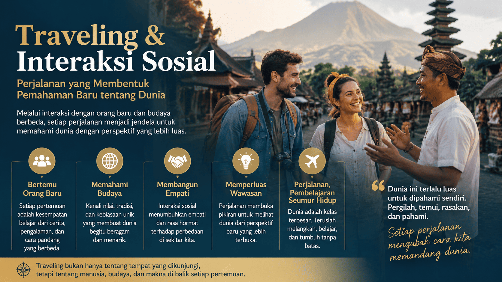 Traveling dan Interaksi Sosial: Perjalanan yang Membentuk Pemahaman Baru tentang Dunia.