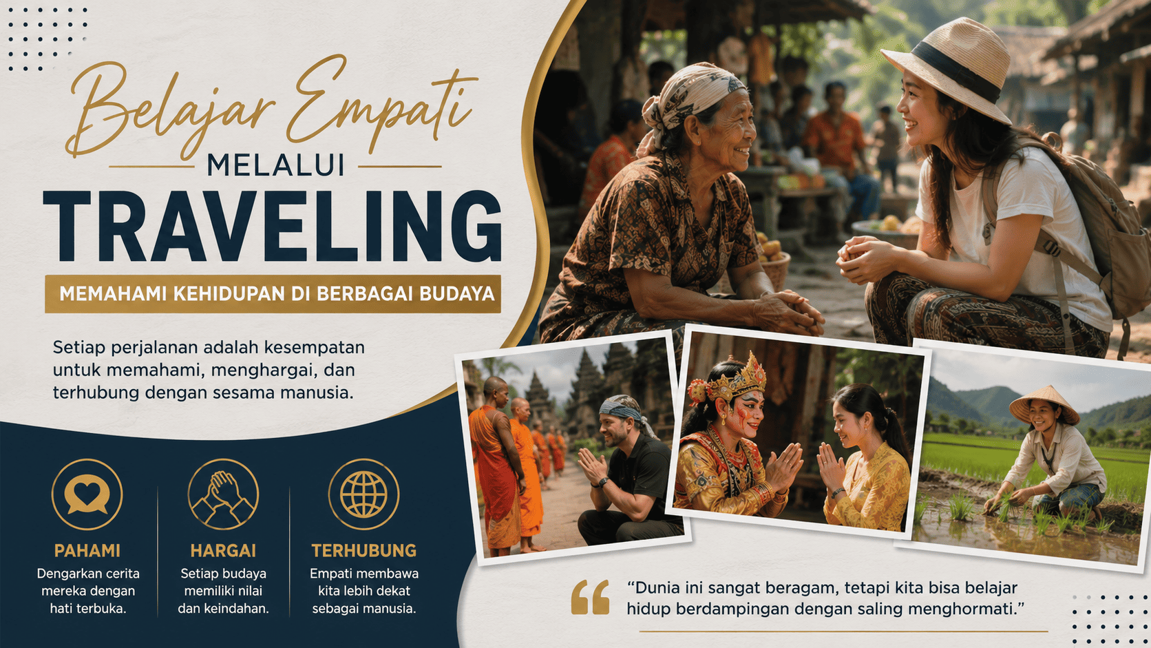 Belajar Empati Melalui Traveling: Memahami Kehidupan di Berbagai Budaya.