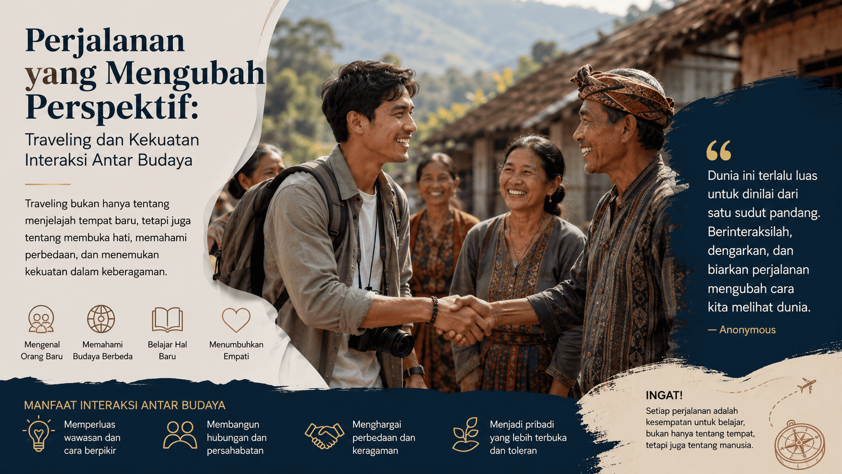Perjalanan yang Mengubah Perspektif: Traveling dan Kekuatan Interaksi Antar Budaya.