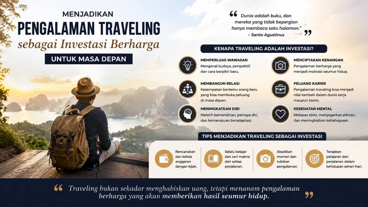 Menjadikan Pengalaman Traveling sebagai Investasi Berharga untuk Masa Depan.
