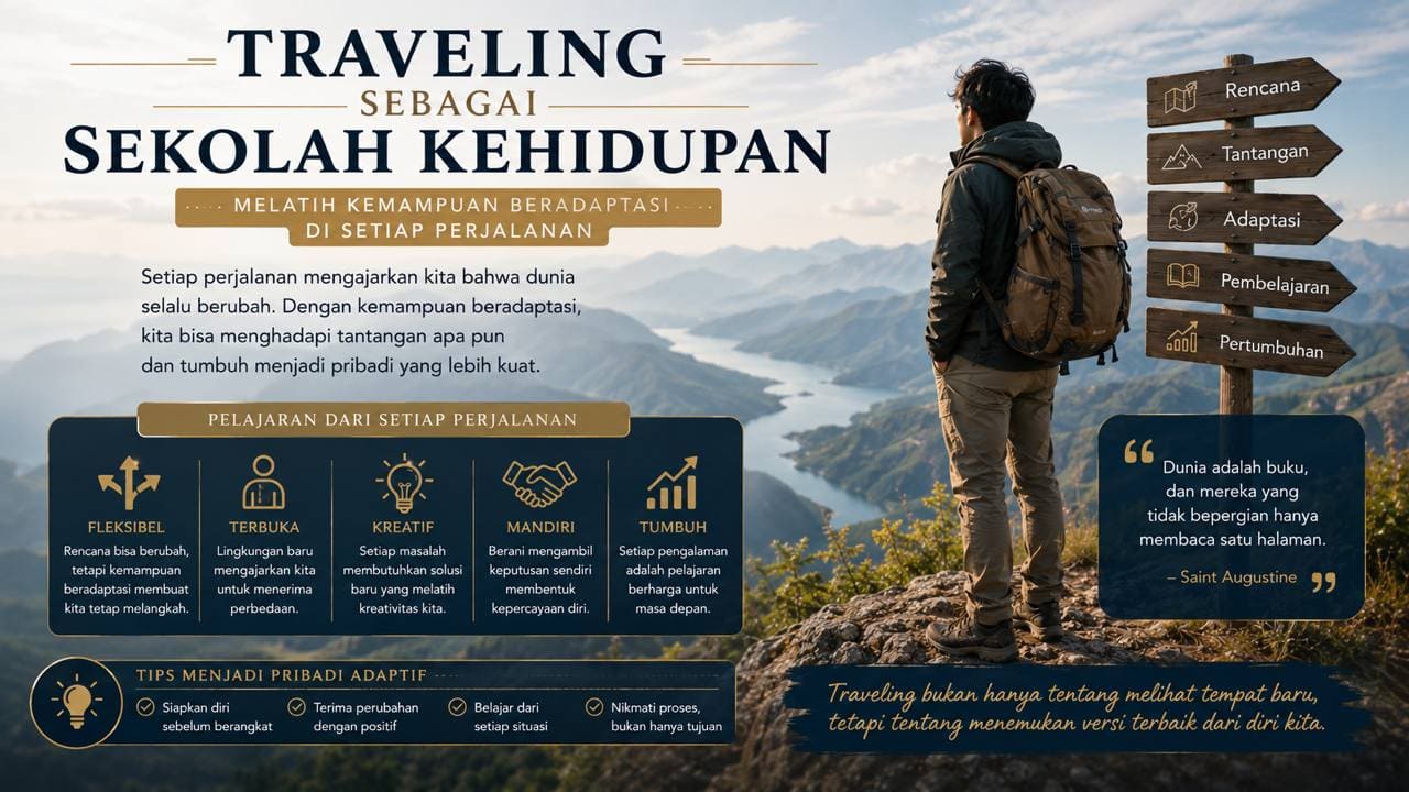 Traveling sebagai Sekolah Kehidupan, Melatih Kemampuan Beradaptasi di Setiap Perjalanan.