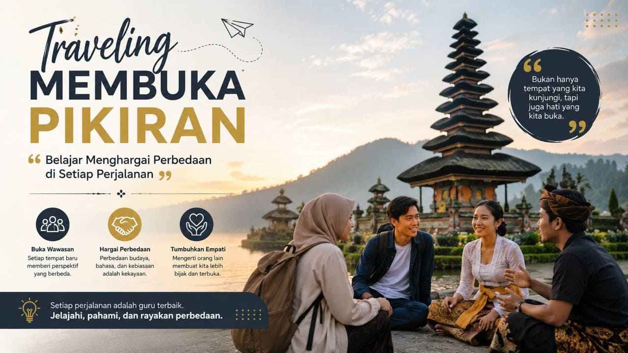 Traveling Membuka Pikiran, Belajar Menghargai Perbedaan di Setiap Perjalanan.