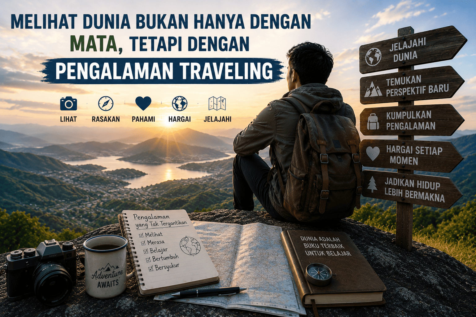 Melihat Dunia Bukan Hanya dengan Mata, tetapi dengan Pengalaman Traveling.