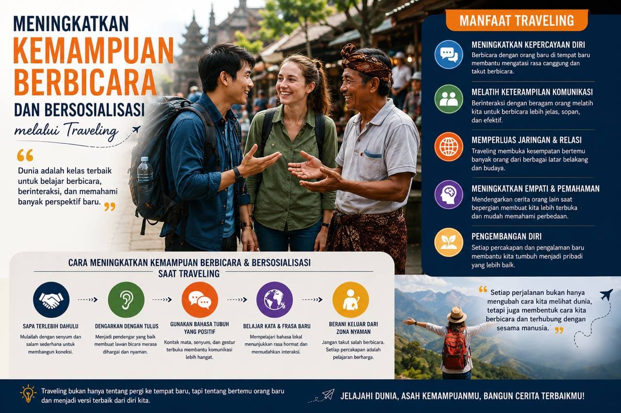 Meningkatkan Kemampuan Berbicara dan Bersosialisasi Melalui Traveling.