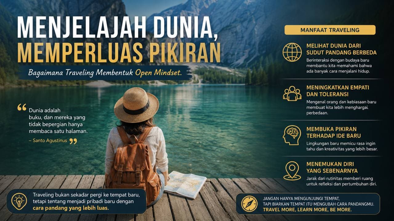 Menjelajah Dunia, Memperluas Pikiran, Bagaimana Traveling Membentuk Open Mindset.