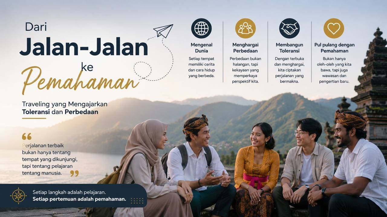 Dari Jalan-Jalan ke Pemahaman, Traveling yang Mengajarkan Toleransi dan Perbedaan.
