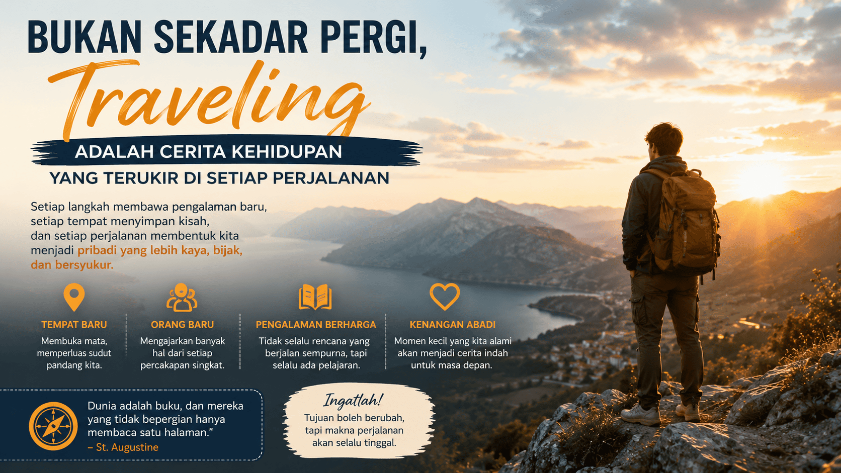 Bukan Sekadar Pergi, Traveling adalah Cerita Kehidupan yang Terukir di Setiap Perjalanan.