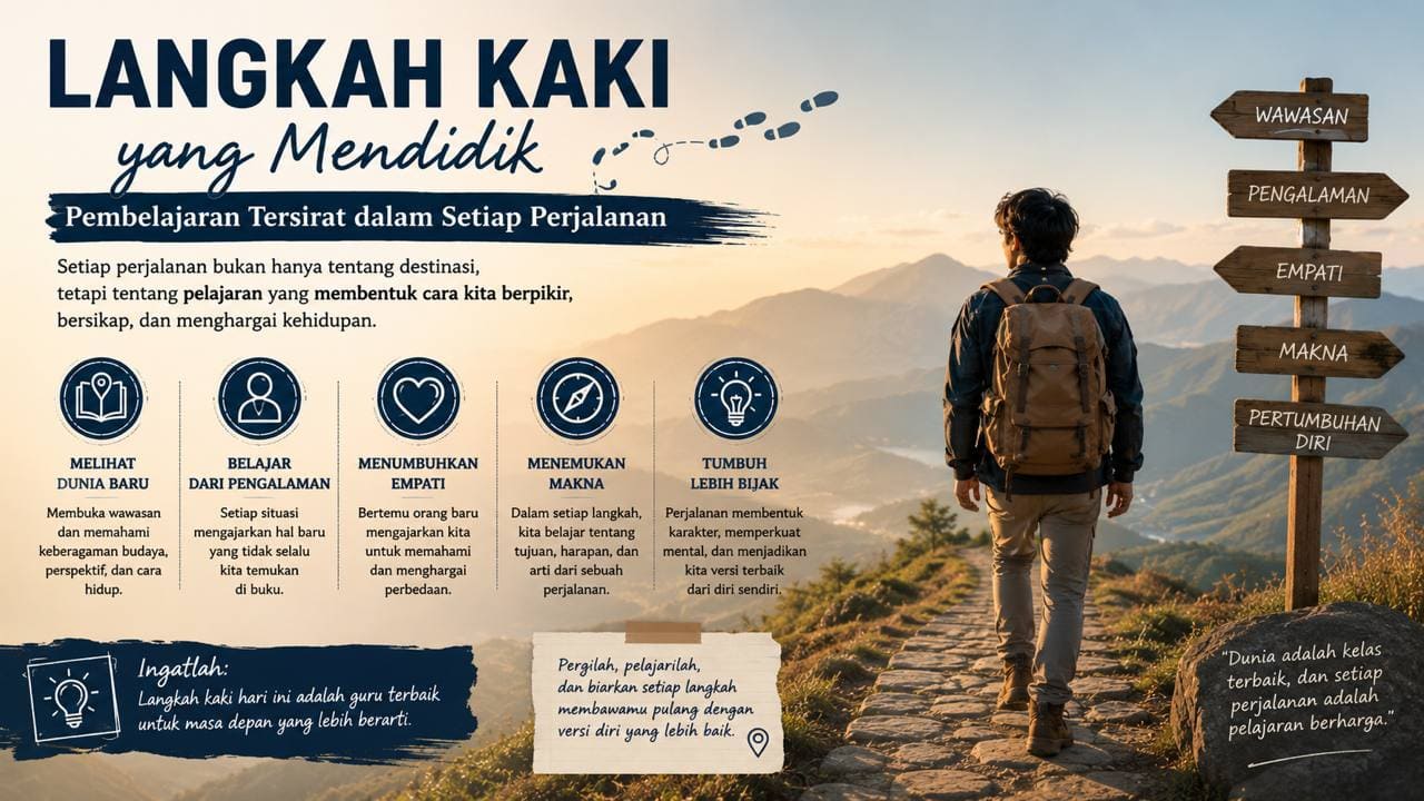 Langkah Kaki yang Mendidik Pembelajaran Tersirat dalam Setiap Perjalanan.