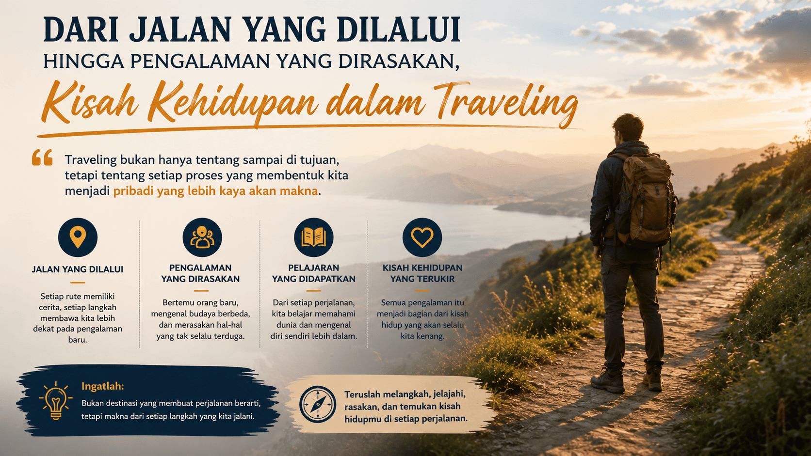 Dari Jalan yang Dilalui hingga Pengalaman yang Dirasakan, Kisah Kehidupan dalam Traveling.