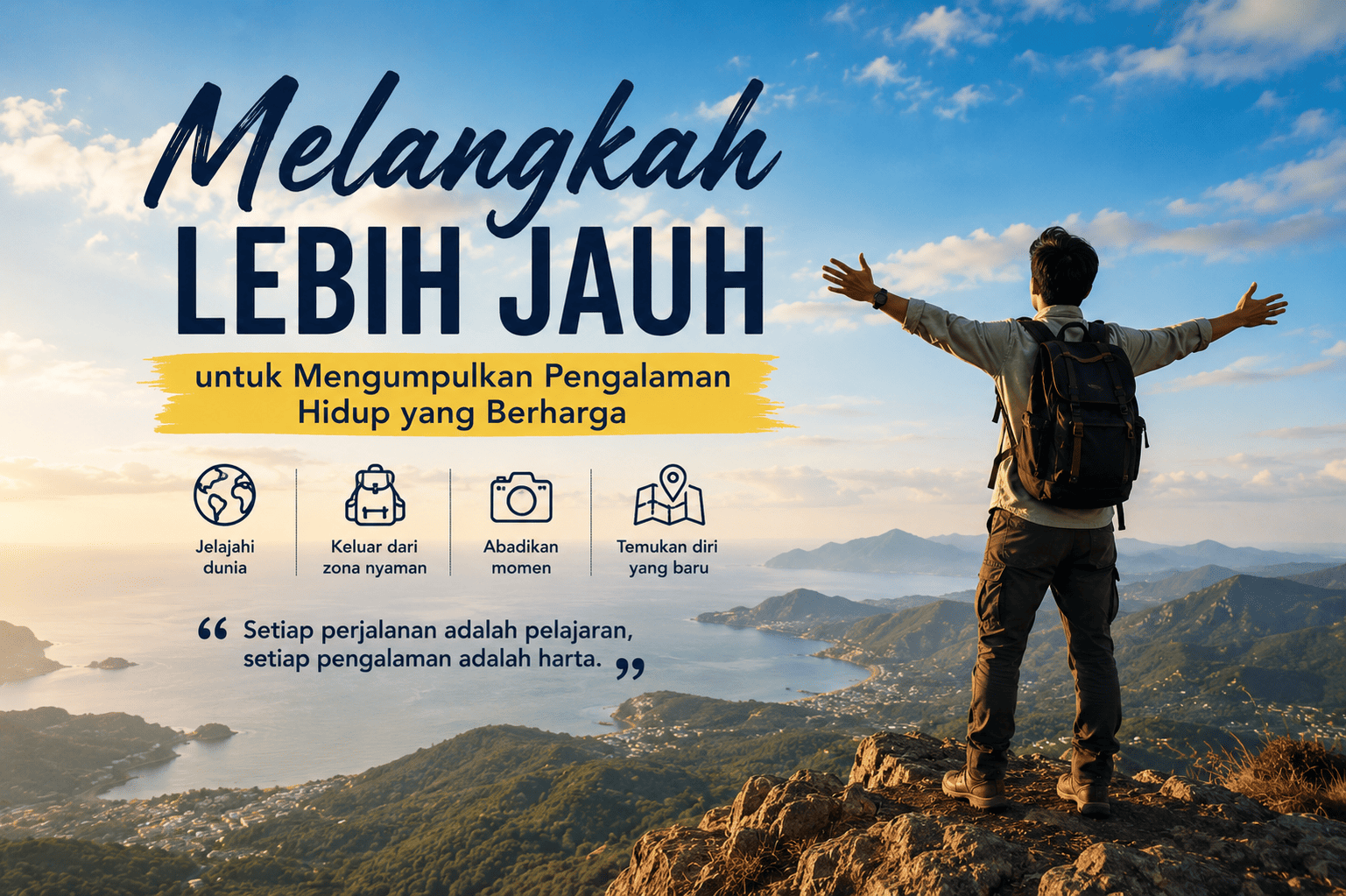 Melangkah Lebih Jauh untuk Mengumpulkan Pengalaman Hidup yang Berharga.