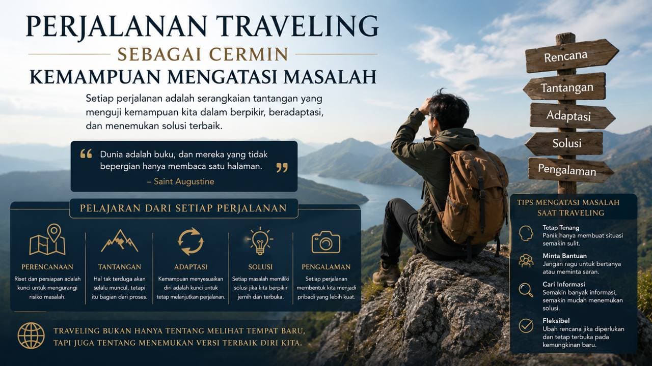 Perjalanan Traveling sebagai Cermin Kemampuan Mengatasi Masalah.