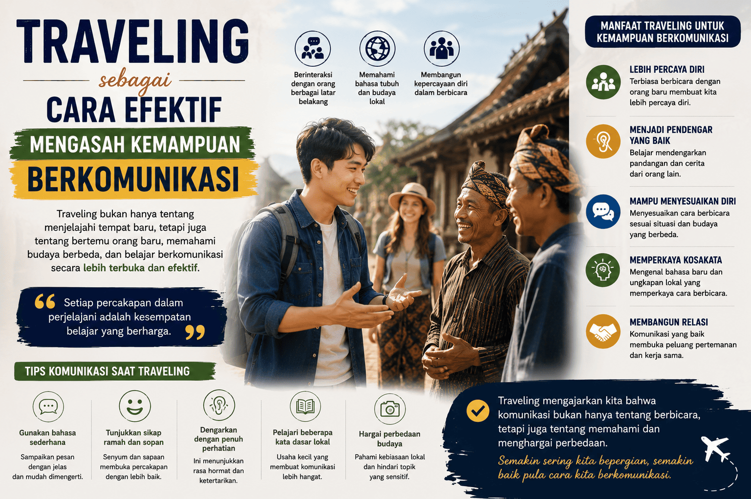 Traveling sebagai Cara Efektif Mengasah Kemampuan Berkomunikasi.