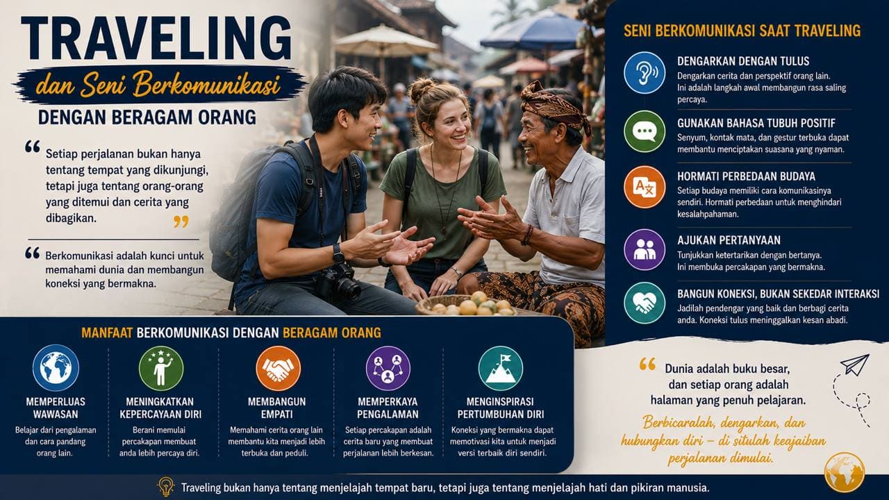 Traveling dan Seni Berkomunikasi dengan Beragam Orang.