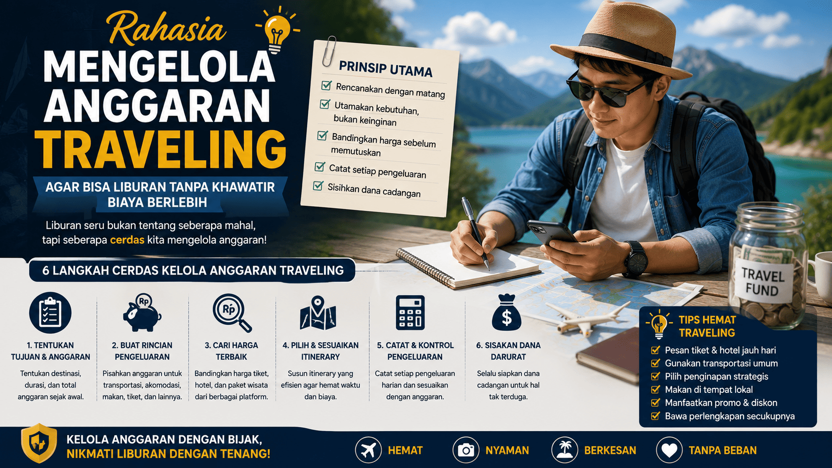 Rahasia Mengelola Anggaran Traveling agar Bisa Liburan Tanpa Khawatir Biaya Berlebih.