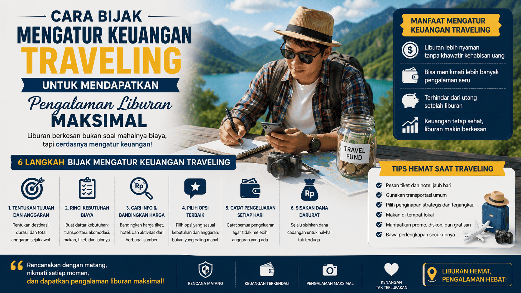Cara Bijak Mengatur Keuangan Traveling untuk Mendapatkan Pengalaman Liburan Maksimal.