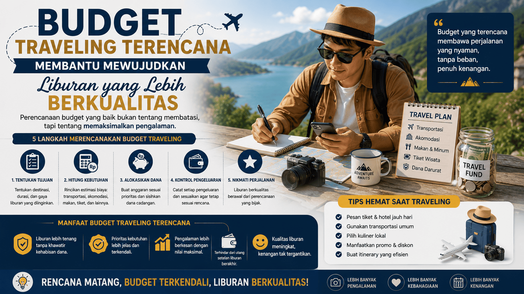 Budget Traveling Terencana Membantu Mewujudkan Liburan yang Lebih Berkualitas.