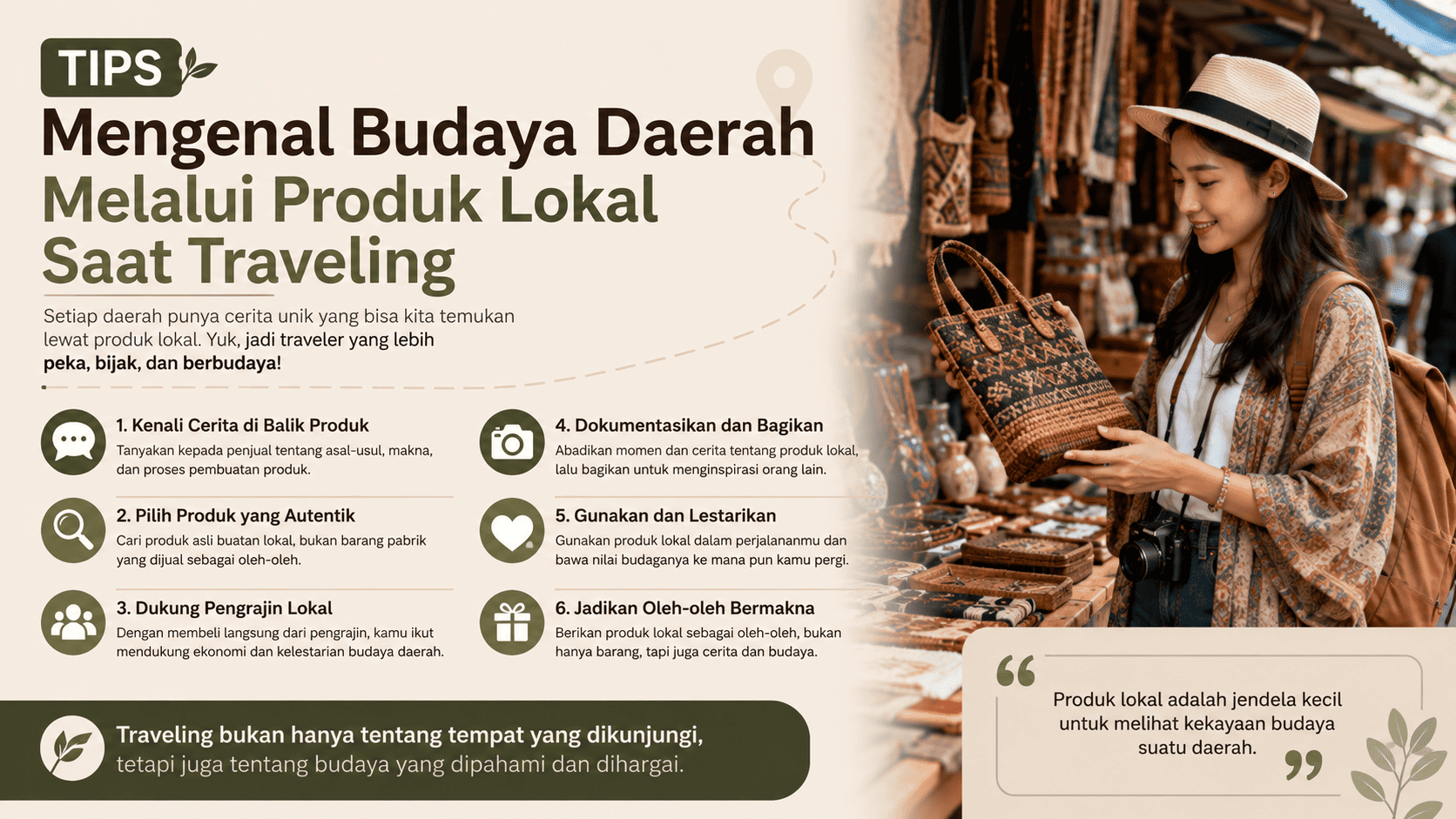 Tips Mengenal Budaya Daerah Melalui Produk Lokal Saat Traveling.