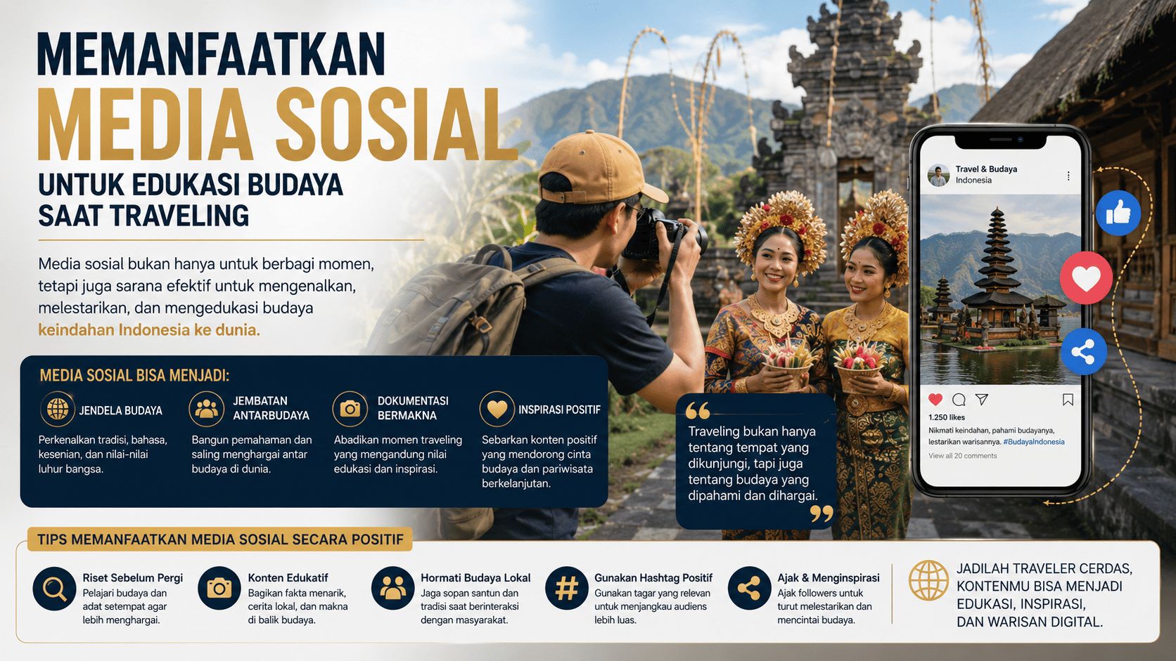 Memanfaatkan Media Sosial untuk Edukasi Budaya Saat Traveling.