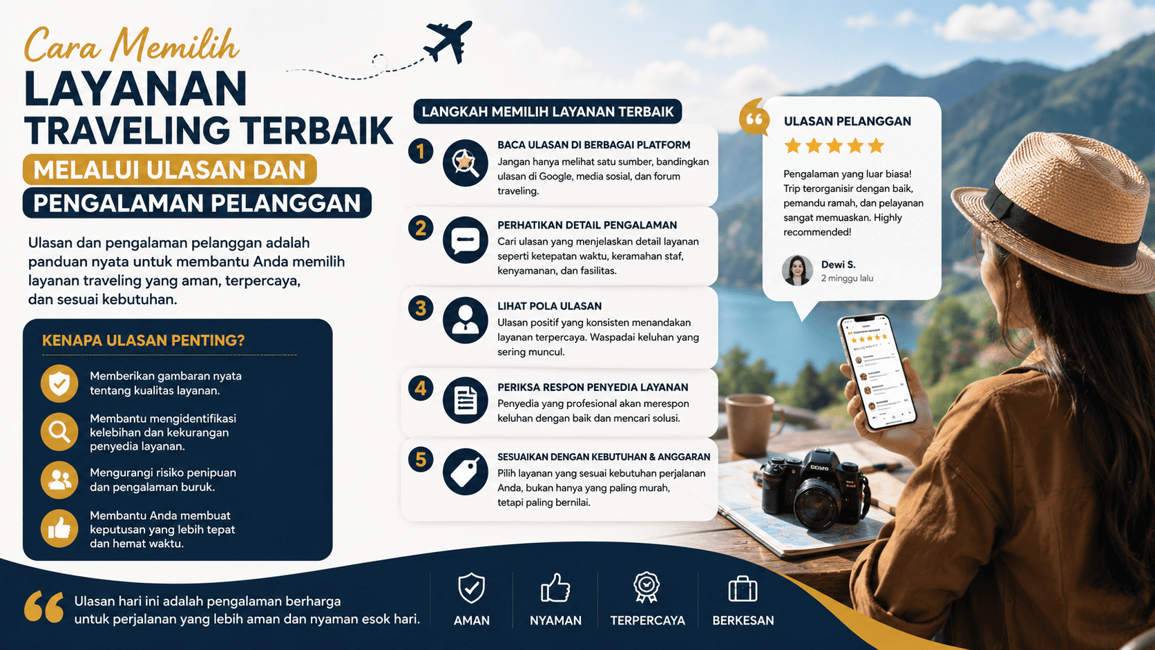 Cara Memilih Layanan Traveling Terbaik Melalui Ulasan dan Pengalaman Pelanggan.