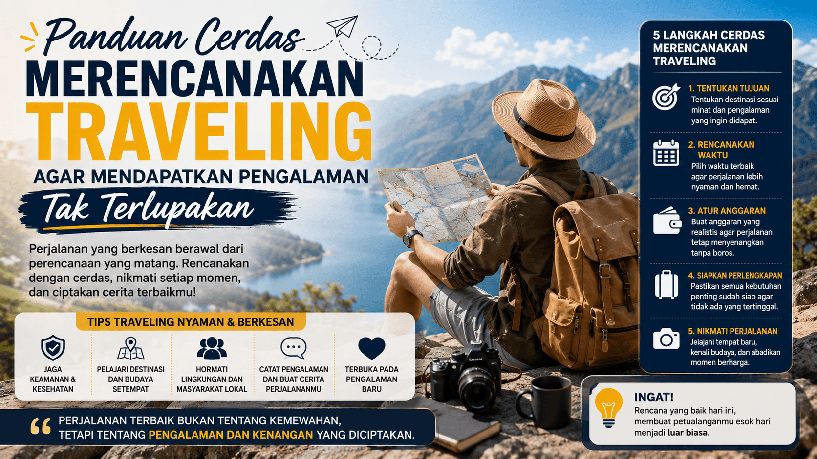 Panduan Cerdas Merencanakan Traveling agar Mendapatkan Pengalaman Tak Terlupakan.